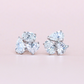 3cts Multi shape cluster earrings