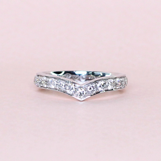 .50cts Channel-set Chevron ring