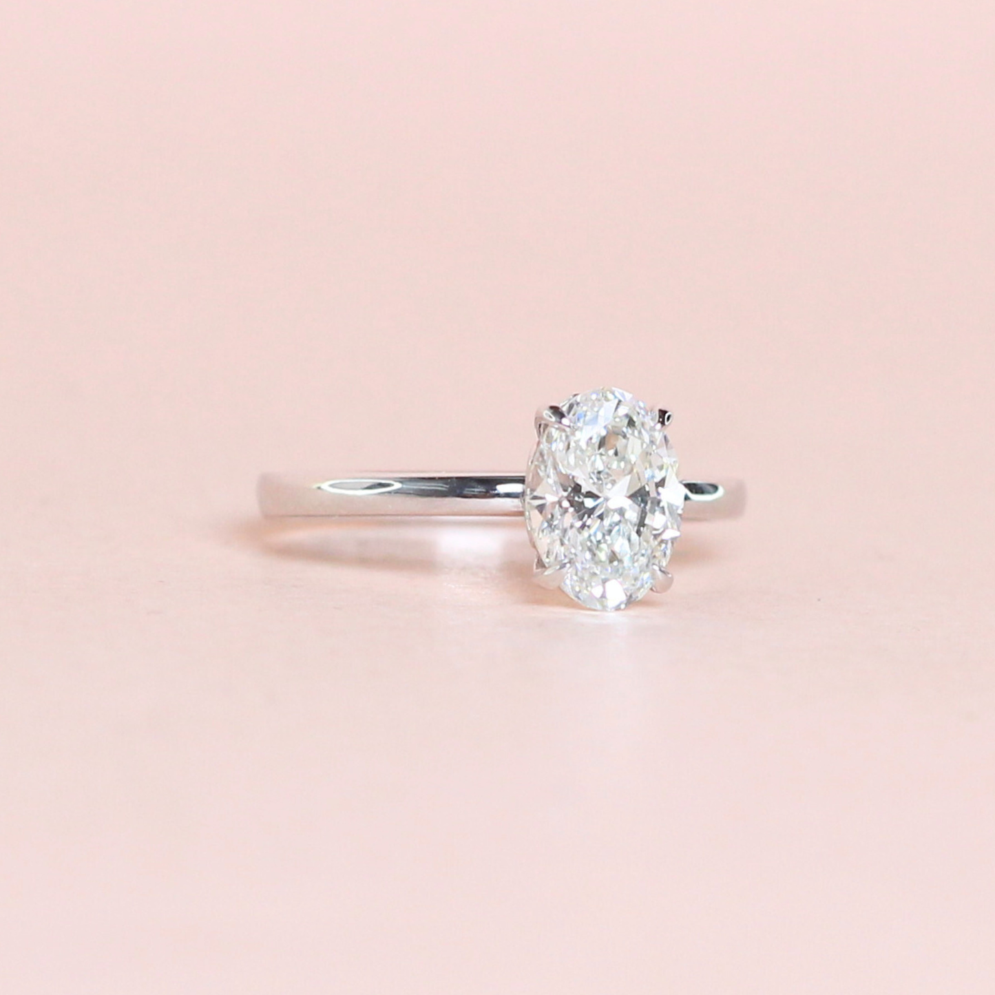 1.20ct Oval cut Brilliant Solitaire ring