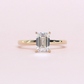 2.23ct lab-grown Emerald solitaire ring