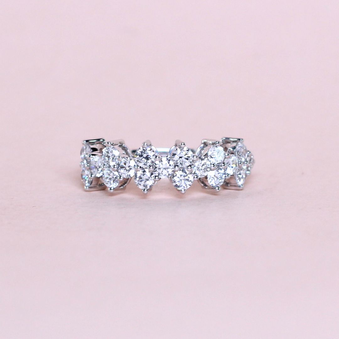 1.44cts Round cut Lab-grown Statement ring
