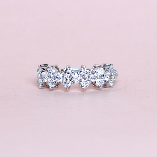1.44cts Round cut Lab-grown Statement ring