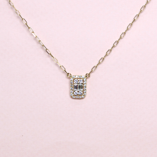 .47cts diamond illusion necklace