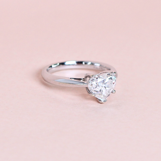 1.50ct Heart Brilliant diamond ring