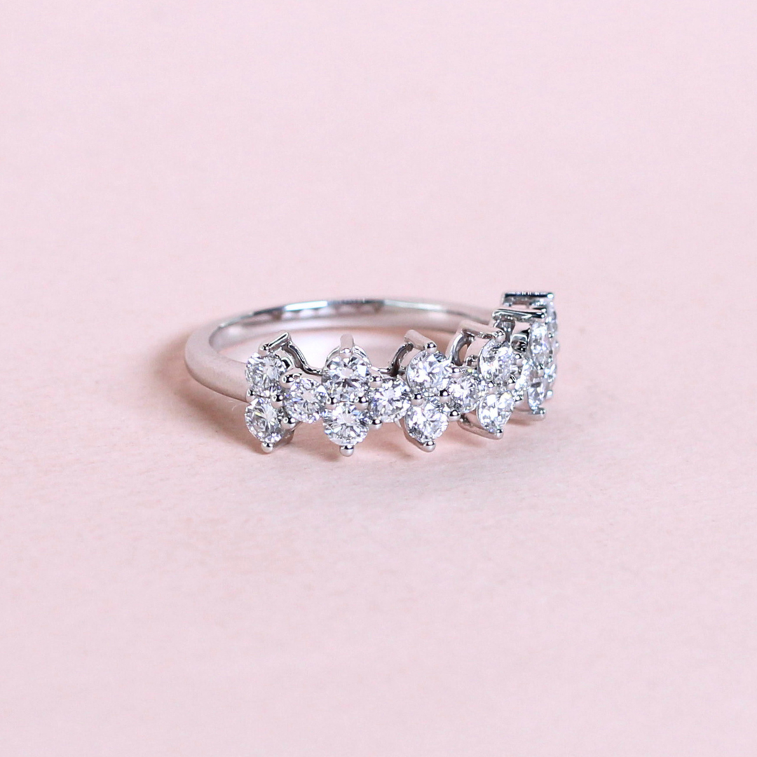 1.44cts Round cut Lab-grown Statement ring