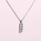 Tri-stone diamond necklace