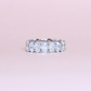 6.75cts Oval cut Lab-grown Full Eternity ring
