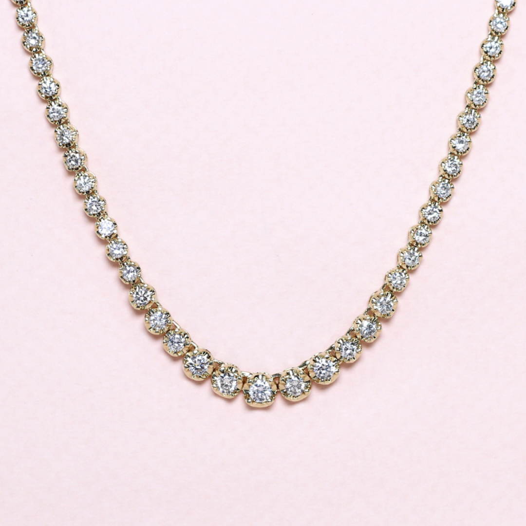 5.01cts Graduating Tennis necklace