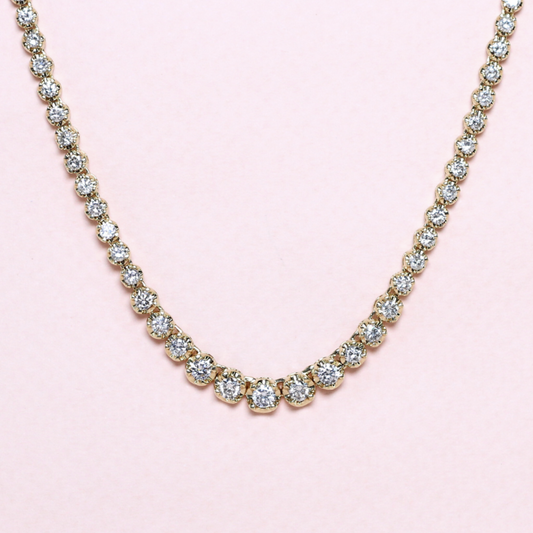 5.01cts Graduating Tennis necklace