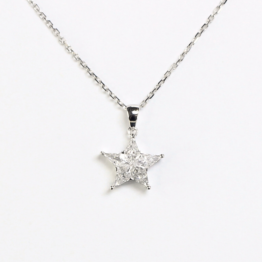 .55cts Pie-cut Star Diamond Necklace