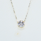 2ct round  solitaire lab-grown necklace