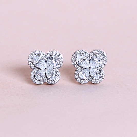 2.58cts Lab-grown Butterfly Stud earrings