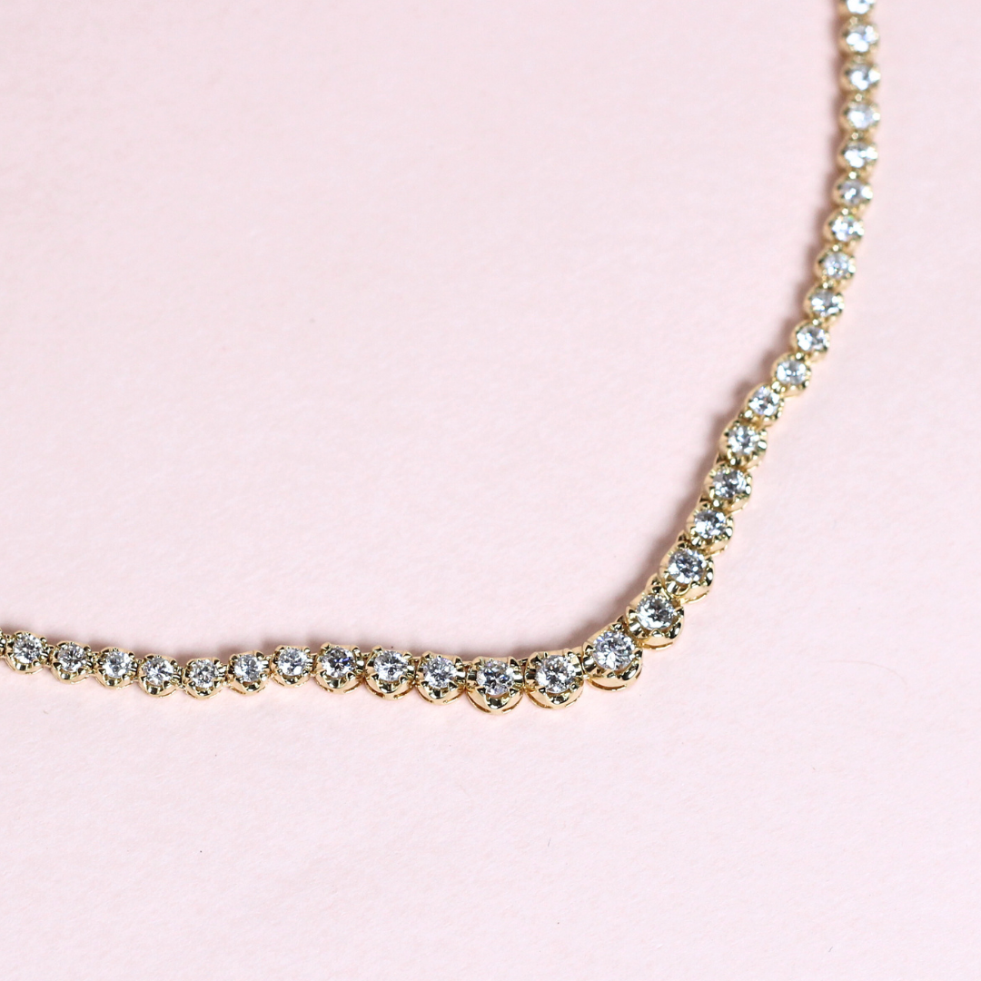 5.01cts Graduating Tennis necklace