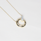 .30cts Round modified pendant necklace