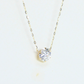 2ct round  solitaire lab-grown necklace