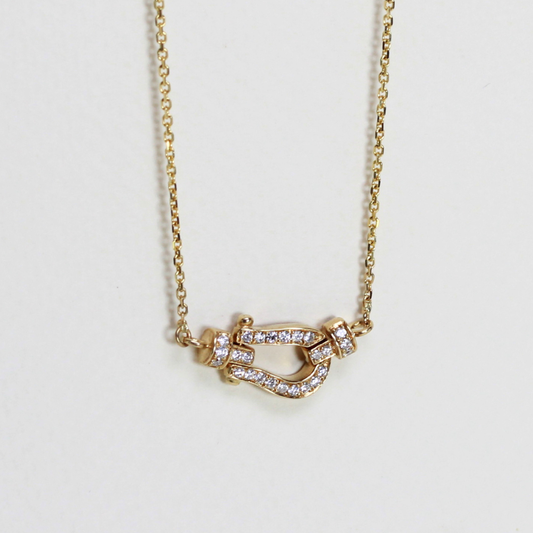 .31cts Horse shoe necklace