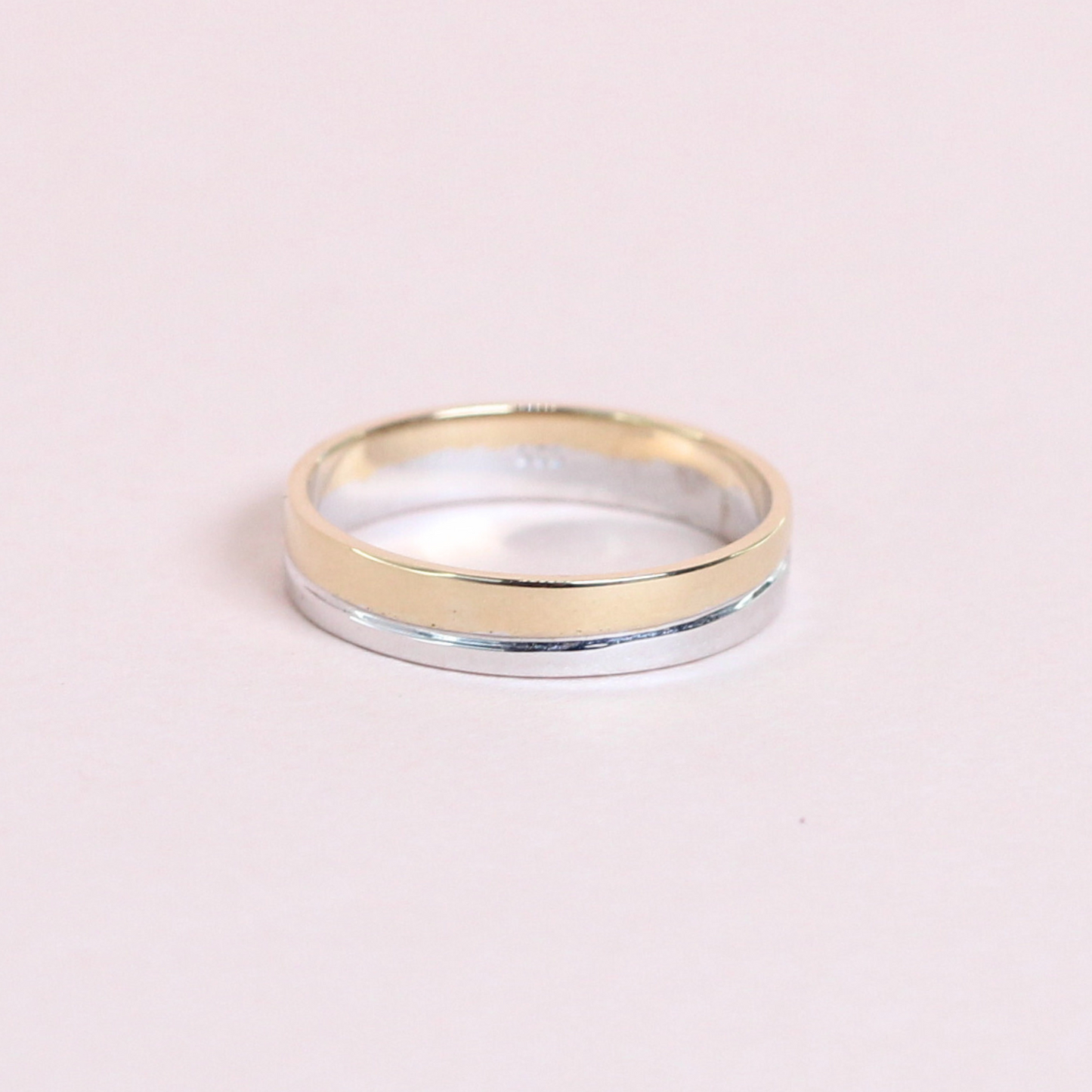 Half & half two-tone ring (PH made)