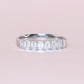 1.20cts 8-stone Emerald cut Lab-grown ring