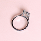 2.78cts Round cut Lab-grown Half Eternity ring