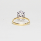 3cts Oval Lab-grown Solitaire ring
