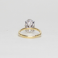 3cts Oval Lab-grown Solitaire ring