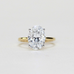 3cts Oval Lab-grown Solitaire ring