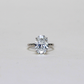 4.08ct Oval  Lab-grown Solitaire Ring