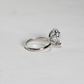 4.08ct Oval  Lab-grown Solitaire Ring