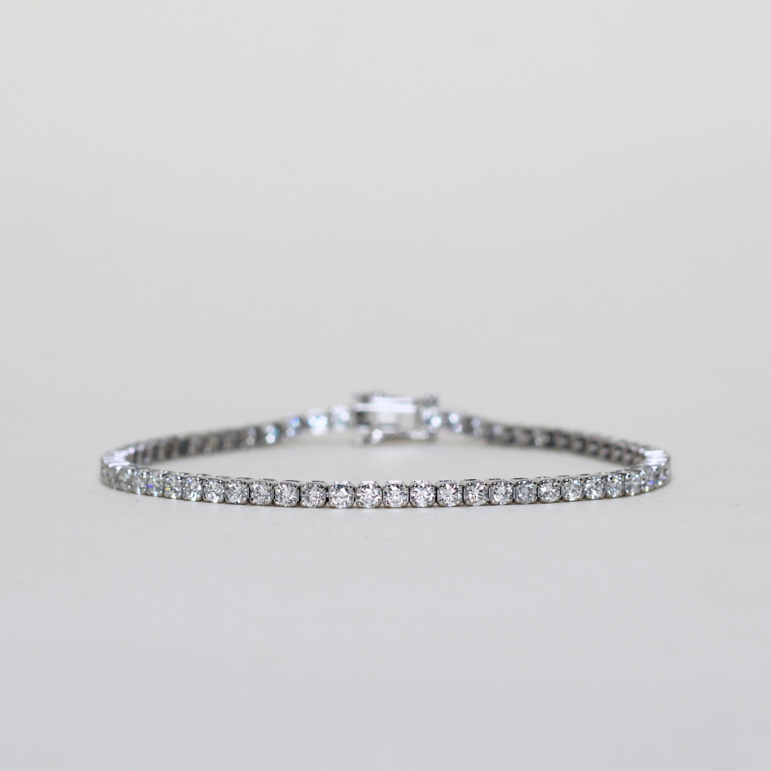 4.90cts Round cut Lab-grown Tennis bracelet