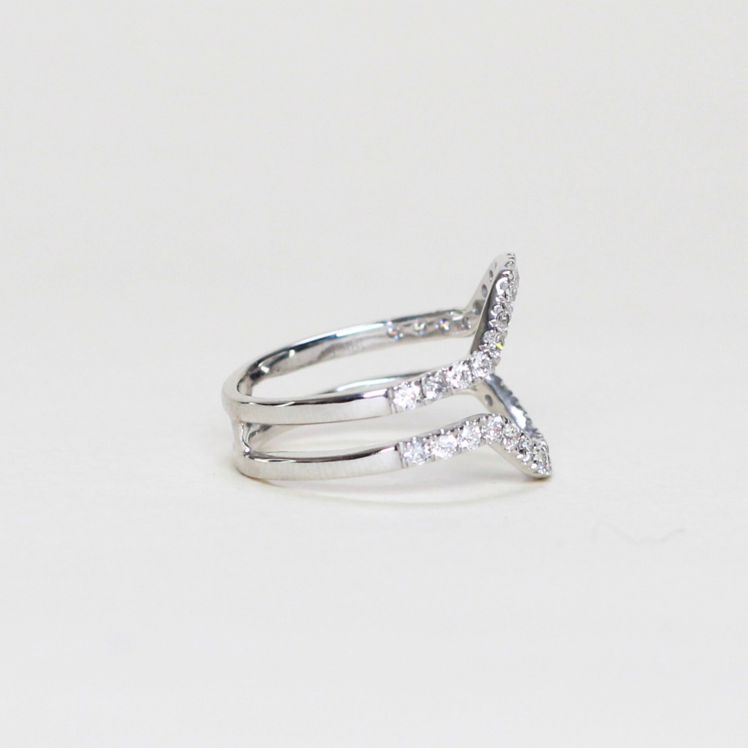 .40cts Half eternity jacket ring