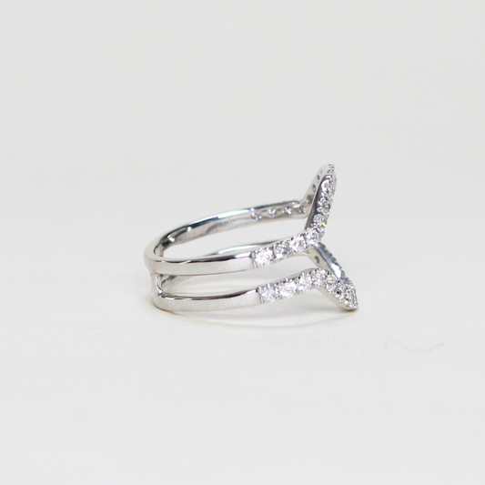 .40cts Half eternity jacket ring