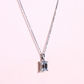 1.95cts Emerald cut Lab-grown Solitaire necklace
