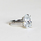 4.08ct Oval  Lab-grown Solitaire Ring