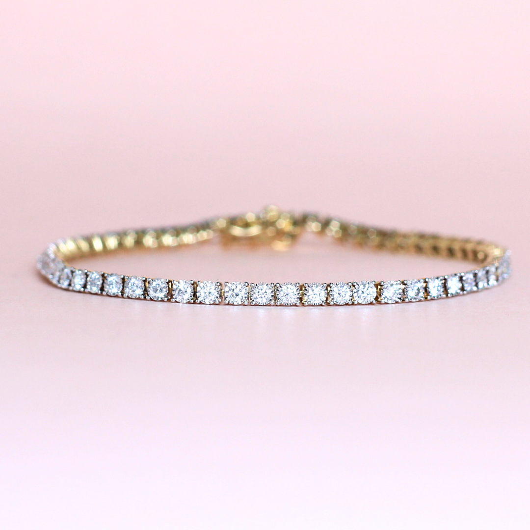 2.025cts Round cut Tennis bracelet