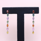 4.5cts Multi-colored sapphire earrings