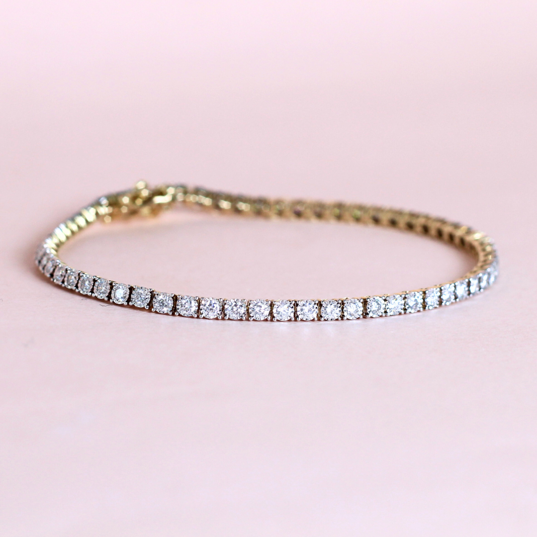 2.025cts Round cut Tennis bracelet