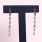 4.5cts Multi-colored sapphire earrings