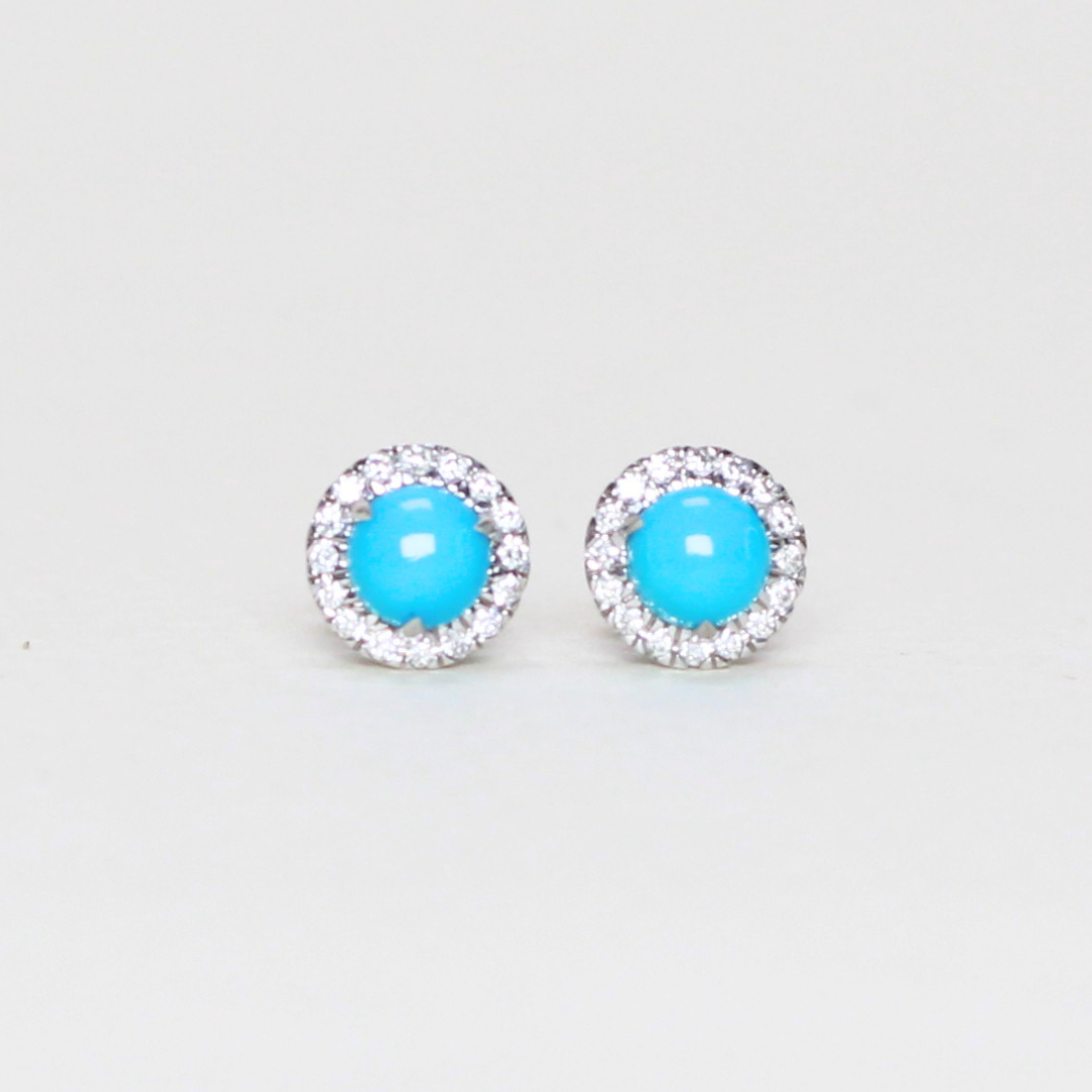 .49ct Turqouise stud earrings