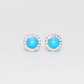 .49ct Turqouise stud earrings