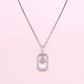 .20ct Floating diamond necklace with accent halo