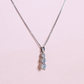 1.42cts Round cut Lab-grown Tres Marias necklace
