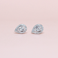 .30cts Pear illusion stud earrings
