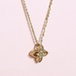 0.07cts Round cut Lab-grown Flower necklace