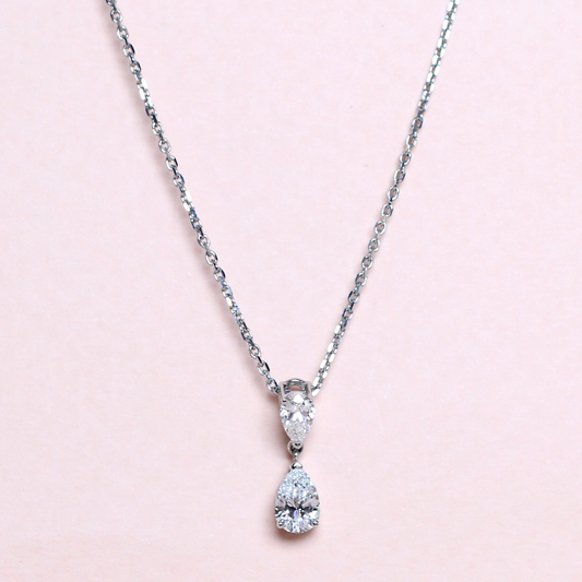 .57cts Pear cut Lab-grown necklace