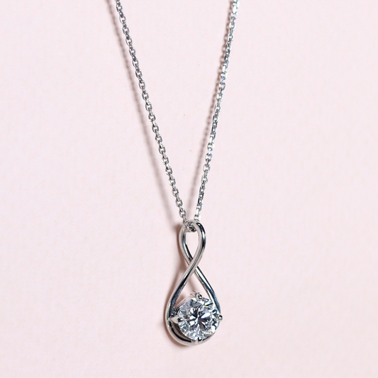 1.06ct Round cut Lab-grown necklace