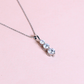 1.42cts Round cut Lab-grown Tres Marias necklace