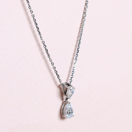 .57cts Pear cut Lab-grown necklace