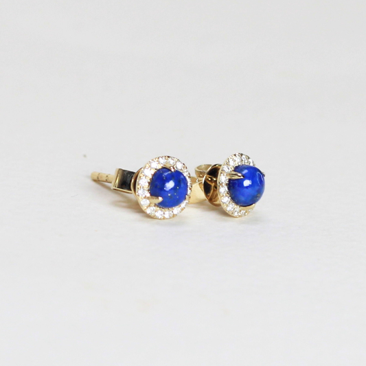 .68cts Blue stud earrings