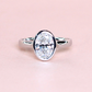 2.02ct Oval cut bezel Lab-grown ring