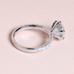 3.09ct Round Brilliant diamond ring in Pave setting